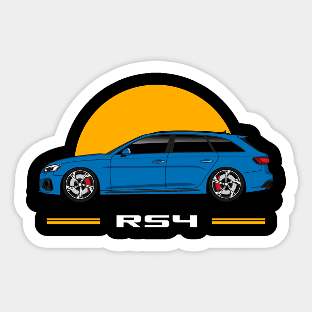 RS4 Wagon Stancenation Cars Sticker by masjestudio